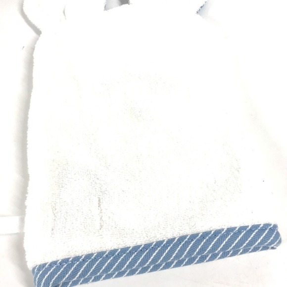 HERMES Baby Mitten Panda Washcloth Pass-Through Body Towel Cotton Kids Blue - Picture 11 of 11